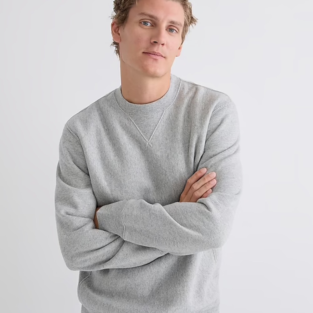 Men’s J Crew vintage fleece sweatshirt